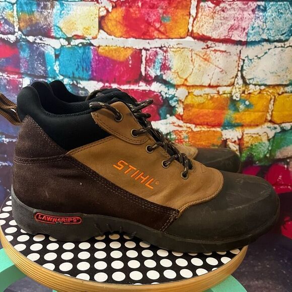 Stihl Lawngrips Safety Toe Landscaping Shoes Boots Size 11.5 - Picture 1 of 8
